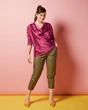 Blouse #403 | satijn | burda style curvy 01/2022 | PDF naaipatronen