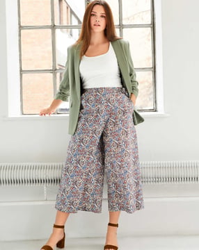 Pantalon en coton imprimé n°406 | Burda Plus 01/21 | Patron de couture PDF