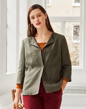Veste en lin n°410 | Burda Plus 01/21 | Patron de couture PDF