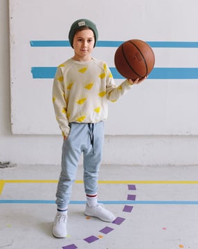 Pantalón de chándal infantil de cuadros vichy #131 | Burda Style 08/18 | Patrón de costura PDF