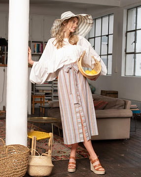 Jupe en coton mélangé n°103 | Burda Style 06/22 | Patron de couture PDF