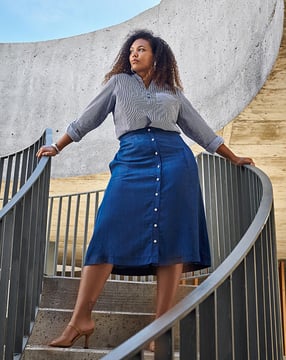 Chambray Falda 127  A | Burda Style 06/22 | Patrón de costura PDF