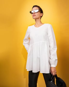 Bluzka nr 104 | batyst | Burda Style 09/23 | Wykrój PDF