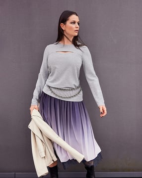Bluzka nr 101 | dzianina lureks | Burda Style 08/24 | Wykrój PDF