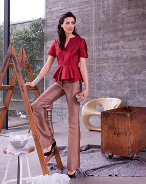 PDF-symønster - Burda BS2502130 - Bluse - Dame