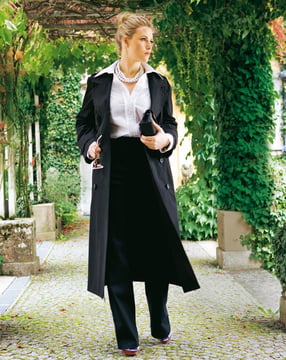 burda style magazine Swing Trench Coat 02/2010 | PDF Sewing Pattern