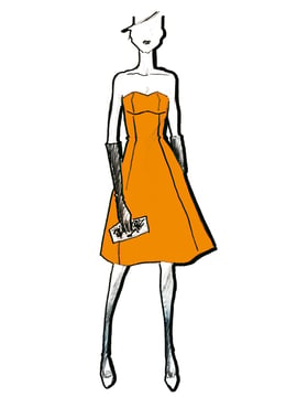 Strapless Bustier Designer Dress 02/2011 | PDF Sewing Pattern