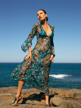 Caftan Dress with Butterfly Sleeves 5/2011 | PDF Sewing Pattern