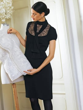 Little Black Dress with Lace Inset 10/2011 | PDF Sewing Pattern