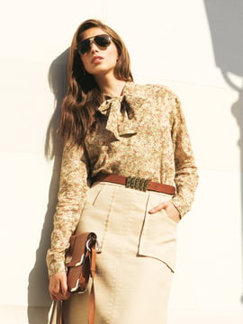 Chiffon Blouse with Tie Band 10/2011 | PDF Sewing Pattern