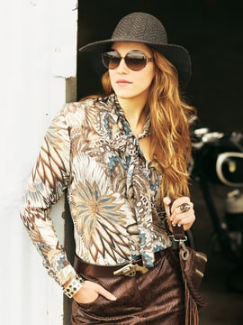 Chiffon Blouse with Tie Band 10/2011 | PDF Sewing Pattern