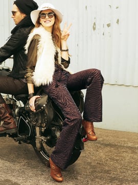 Trousers with Side Leather Lacing 10/2011 | PDF Sewing Pattern