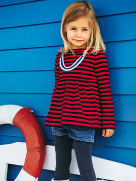 Girl's Striped Tunic 10/2011 | PDF Sewing Pattern