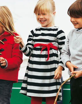 Girl's Striped Dress 10/2011 | PDF Sewing Pattern