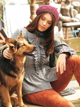 Ruffled Prairie Blouse (Plus Size) 11/2011 | PDF Sewing Pattern