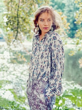 Blusa camisera #114 | Burda Style 10/2013 | Patrón de costura PDF