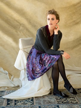 Falda de pliegues #125 | Burda Style 12/2013 | Patrón de costura PDF