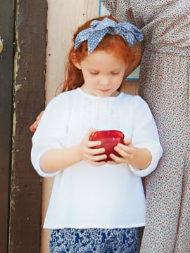 Blusa para niña #138 | Burda Style 04/2014 | Patrón de costura PDF
