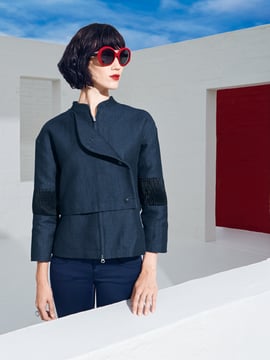 Chaqueta corta #107 | Burda Style 06/2014 | Patrón de costura PDF