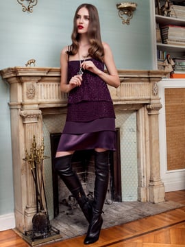 Vestido con "top" #118 | Burda Style 10/2014 | Patrón de costura PDF