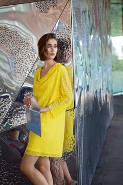 Cowl Lace Dress 02/2015 | PDF Sewing Pattern