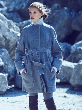 Casaco comprido #104 | Burda Style 12/2015 | Molde de costura PDF