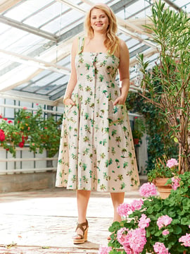Vestido Plus #132 | Burda Style 05/2016 | Patrón de costura PDF