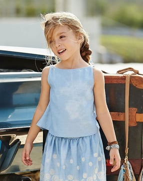 Top para niña #133 | Burda Style 05/2016 | Patrón de costura PDF