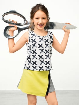 Falda para niña #136 | Burda Style 07/2016 | Patrón de costura PDF