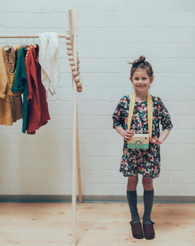 katoenenstof meisjesjurk 128 | Burda Style 08/17 | PDF naaipatronen