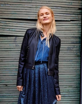 imitatieleer jasje 105 | Burda Style 09/17 | PDF naaipatronen