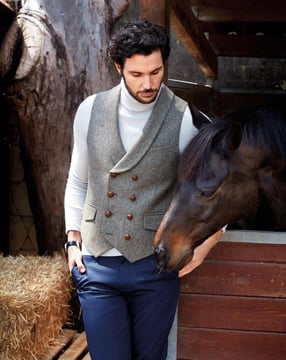 tweed mannenvestje 129 | Burda Style 09/17 | PDF naaipatronen