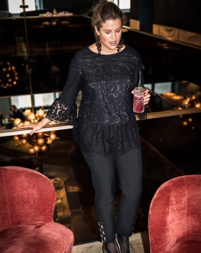 kantstof blouse 123 | Burda Style 12/17 | PDF naaipatronen