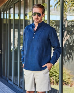 linnen mannenshirt 128 | Burda Style 07/19 | PDF naaipatronen