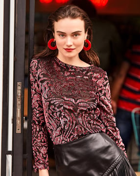 tricotstof shirt 108 | Burda Style 08/19 | PDF naaipatronen