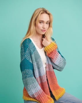 Gebreid vest in halve patent #22 | burda breien nr 03 - 2022 | PDF breipatronen