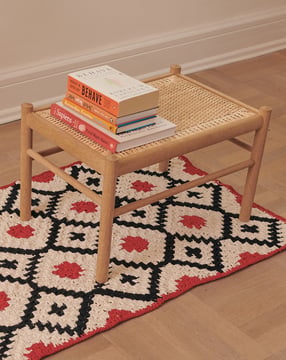 Gehaakt vloerkleed met diamantpatroon  #33 | burda breien nr 03 - 2022 | PDF patroon