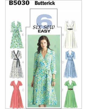 Patron Butterick Robe Femme #B5030BB Taille 34-40
