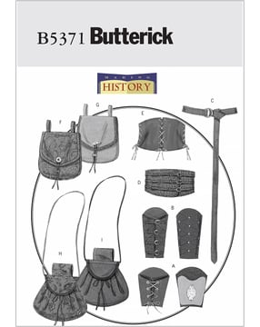 Patron Butterick Costume historique femme #B5371XN Taille 44-56
