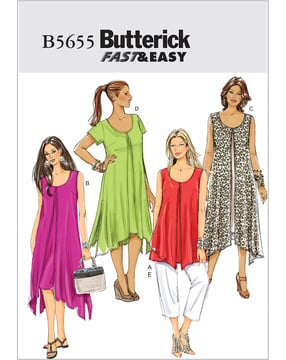 Patron Butterick pour femme Top Pantalon #B5655B5 Taille 34-42