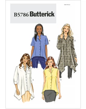 Patron Butterick Blouse femme #B5786F5 Taille 42-50