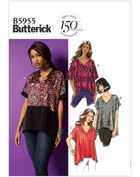 Patron Butterick Chemisier Femme #B5955ZZ Taille 42-50