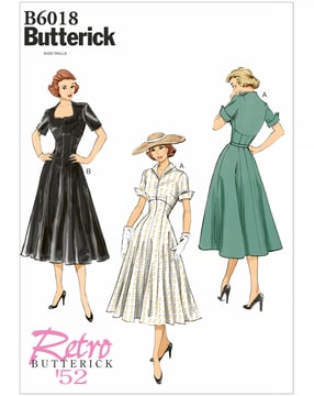 Patron Butterick Robe Femme #B6018A5 Taille 32-40