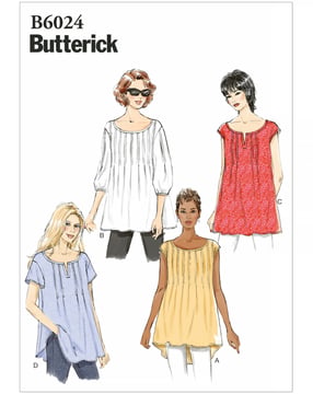 Patrons Butterick Chemisier Femme #B6024ZZ Taille 42-50
