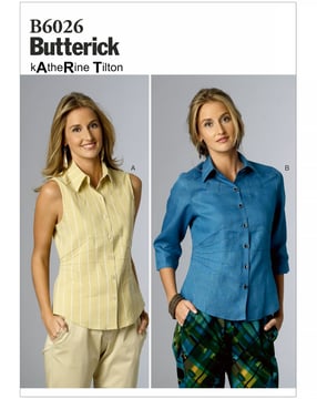 Patrons Butterick pour chemisier femme #B6026B5 Taille 34-42