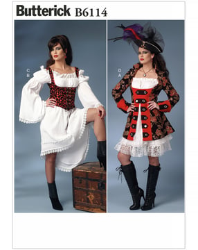 Patrons Butterick Costume Femme #B6114E5 Taille 40-44