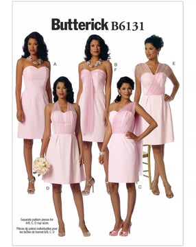 Patron Butterick Robe Femme #B6131E5 Taille 44-52