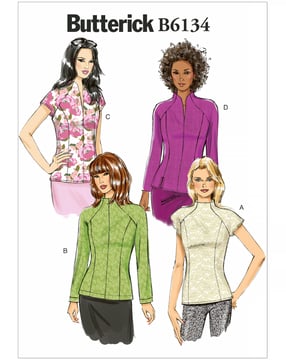 Patron Butterick pour chemisier femme #B6134E5 Taille 40-48