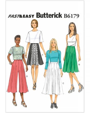 Patron Butterick Jupe Femme #B6179A5 Taille 32-40