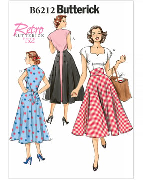 Patron Butterick robe femme #B6212E5 taille 40-48